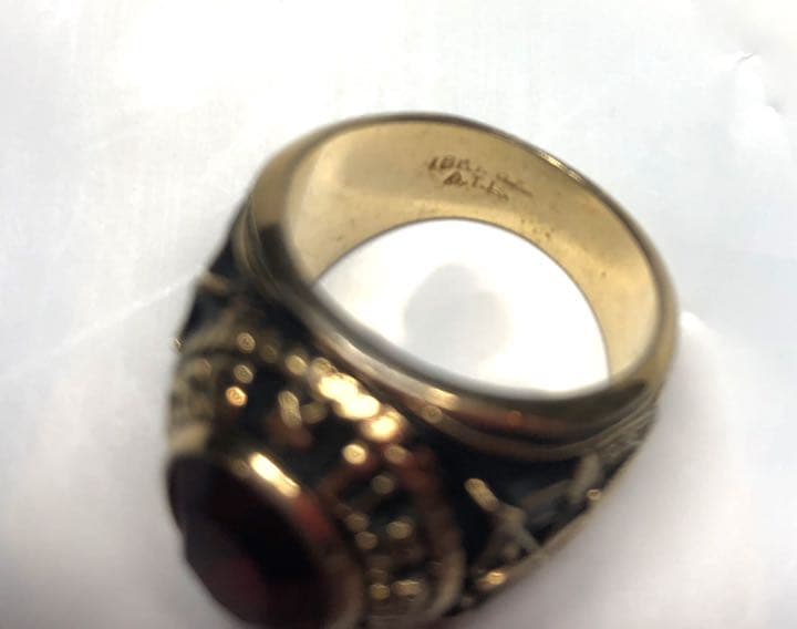 【激レア！匿名配送】グリーンベレー　ヴィンテージカレッジリング 指輪　リング