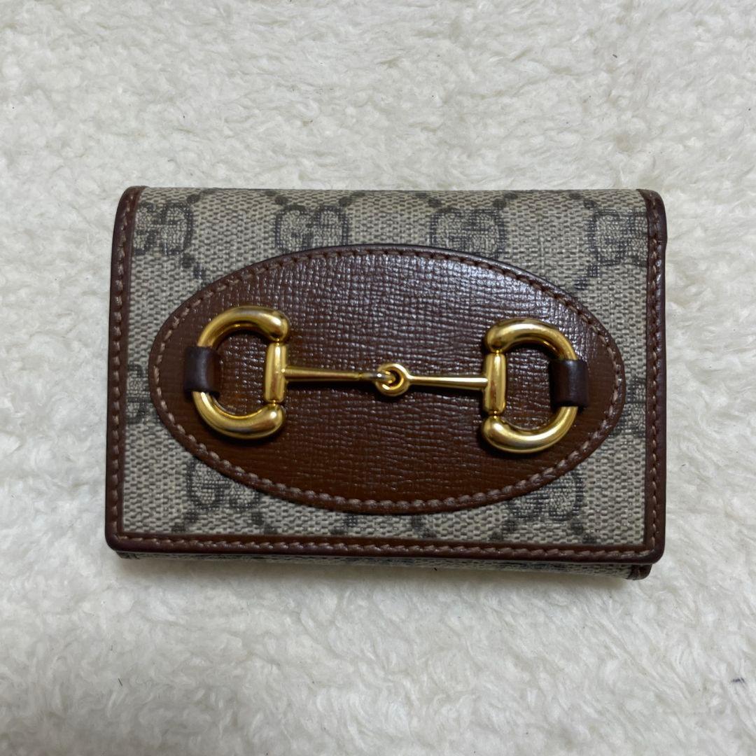GUCCI　グッチ　折り財布　ホースビット　　美品❗