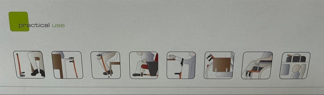 高機能ロフストランド杖（左手用）　クイックステップメモリー2　【未使用品】