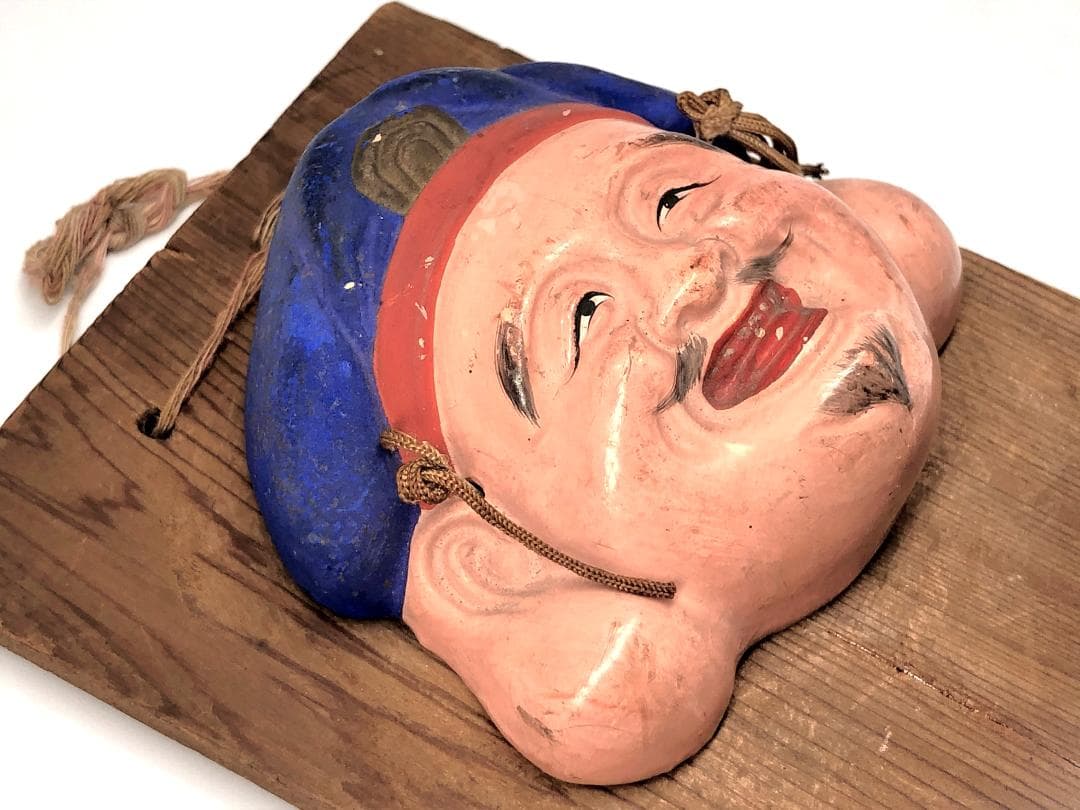 【 昭和六年 大黒天陶面 】　掛け仏　伊勢　蔵出し逸品