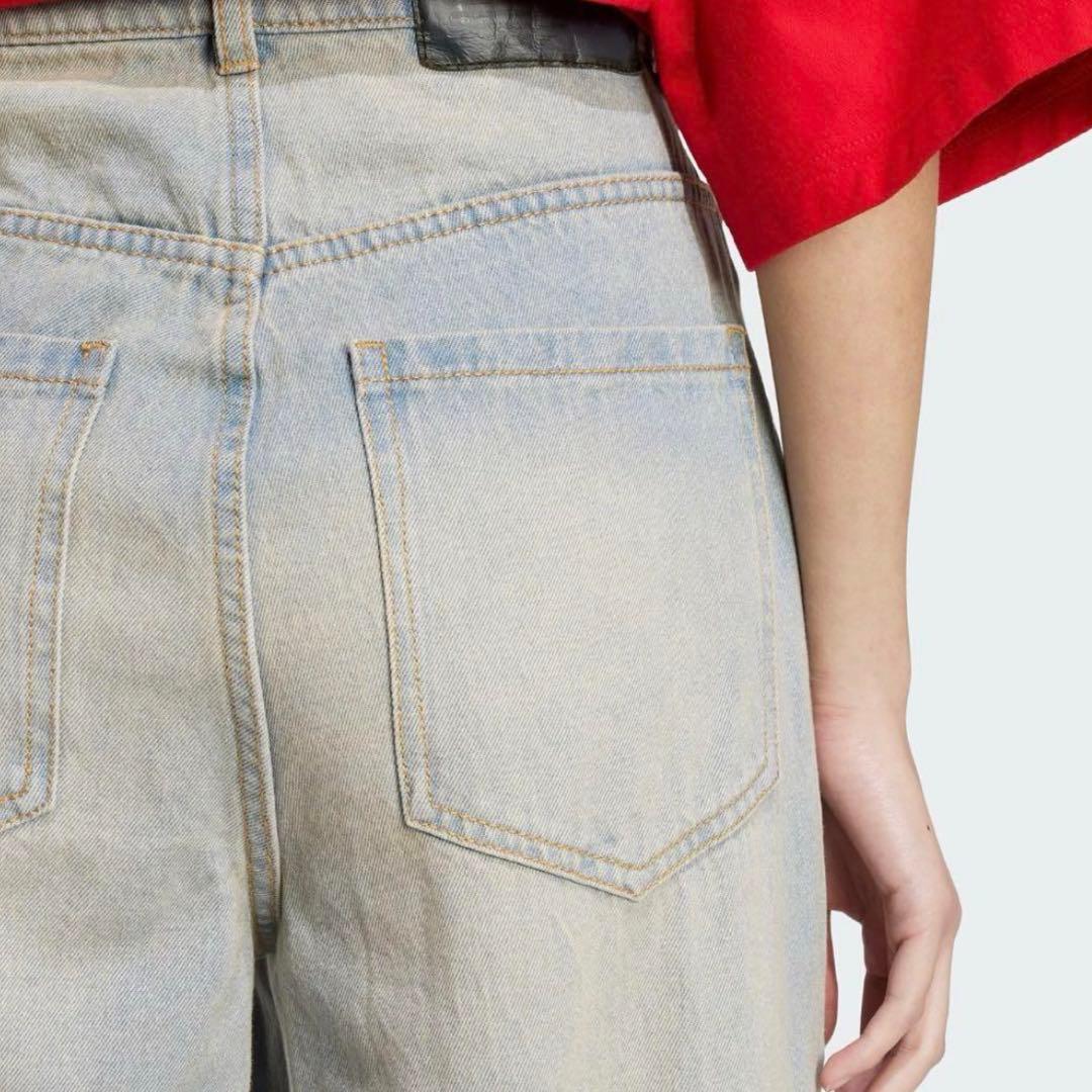 nnn様新品⭐️adidas シーズン3 ジップウォッシュド デニムパンツ