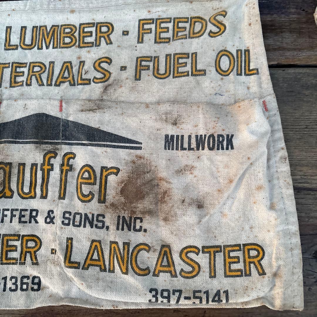 アメリカ ヴィンテージ ワークエプロン Stauffer 当時物