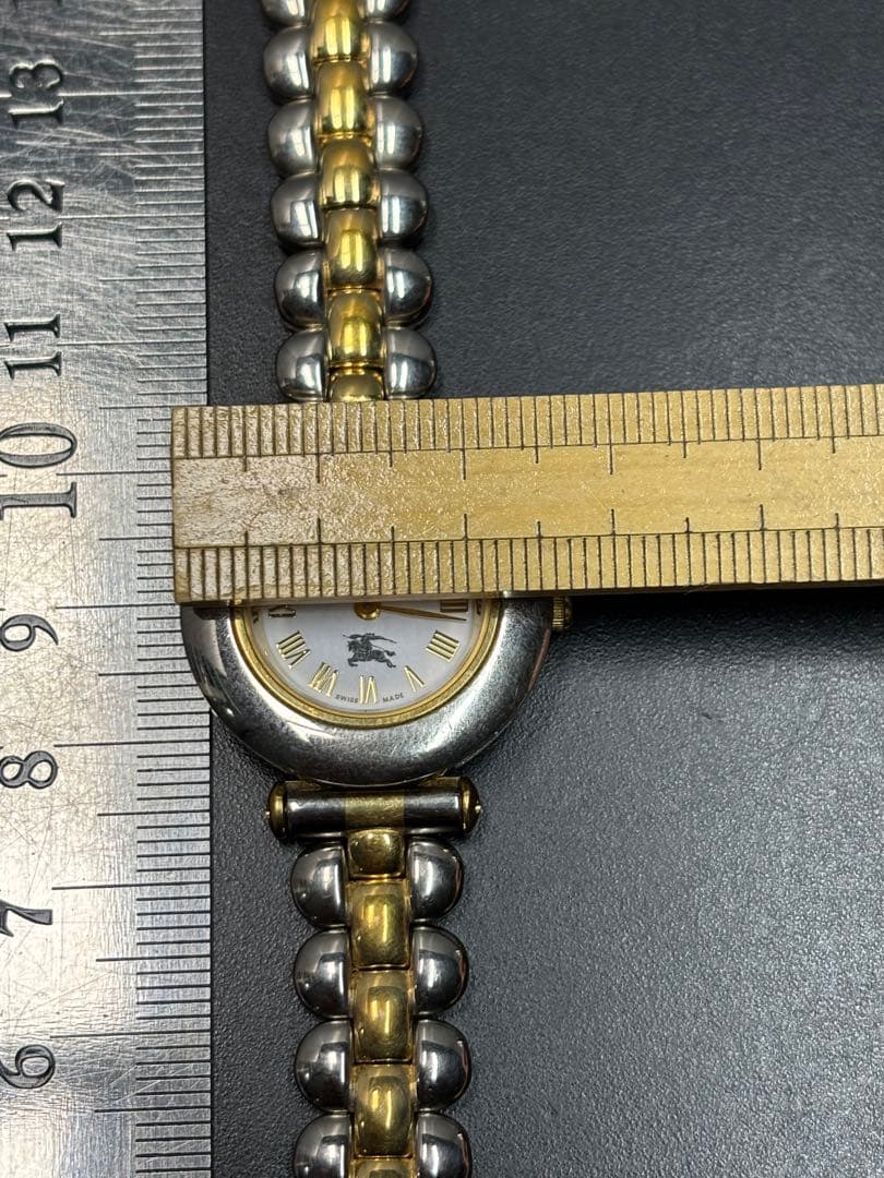 【稼働品】BURBERRY 9100L チェンジベゼル バーバリー 腕時計 訳有