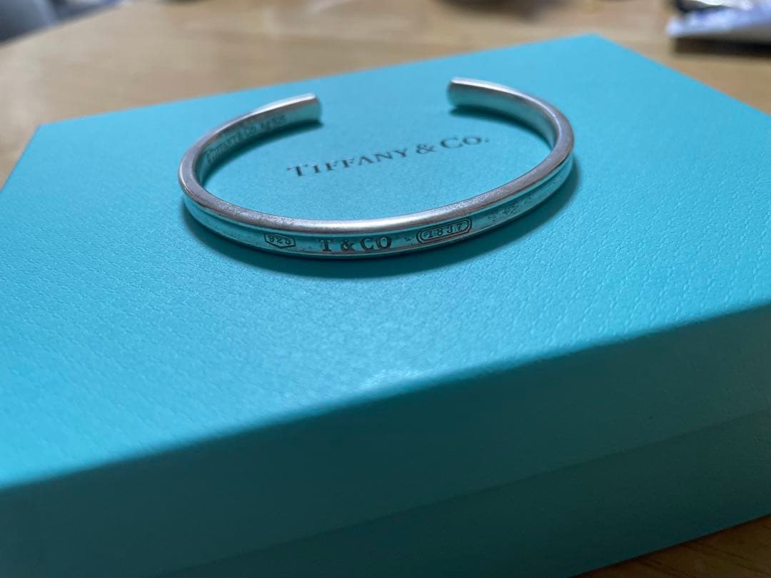 Tiffany & Co. バングルシルバー925 183ロゴ刻印 メンズ