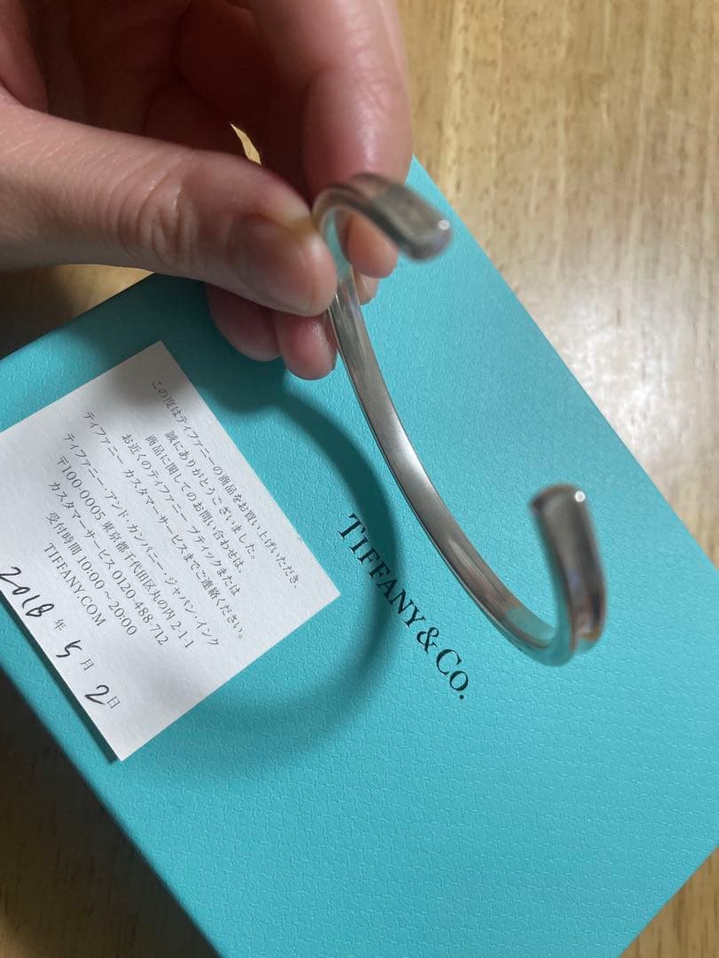 Tiffany & Co. バングルシルバー925 183ロゴ刻印 メンズ