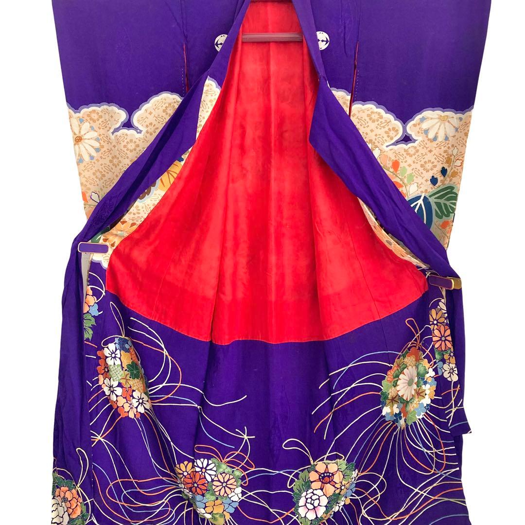 ★レトロ　アンティーク　女の子供着物　七五三　大正ロマン　3歳