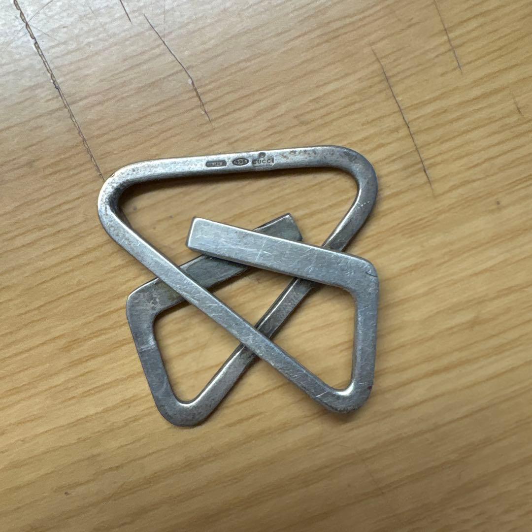 GUCCI シルバートライアングルマネークリップ