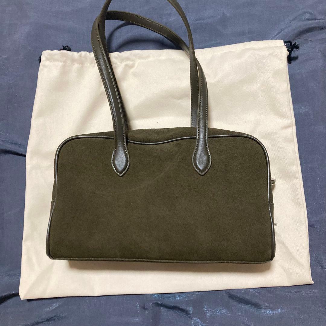 TOUT Y EST suede オリーブグリーン トートバッグ