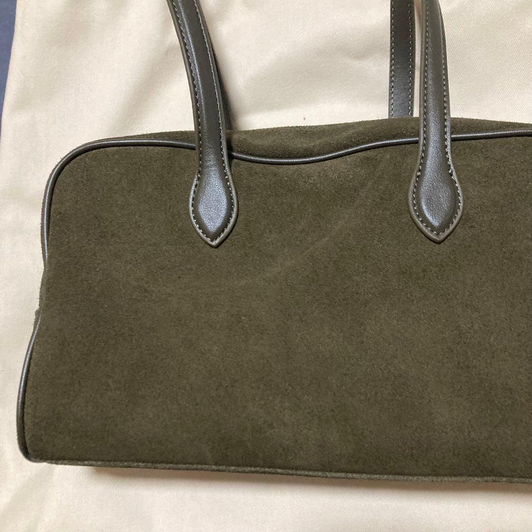 TOUT Y EST suede オリーブグリーン トートバッグ