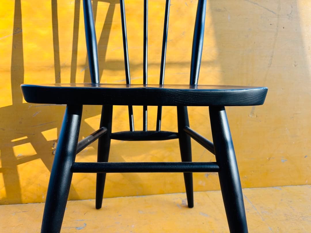 J50★関家具★キキチェア ダイニングチェア ブラック クラッシュゲート