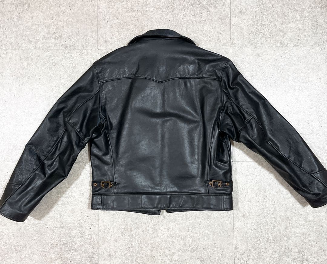 USA製 SCHOTT ショット シングルライダース Dポケット レザー 黒 M