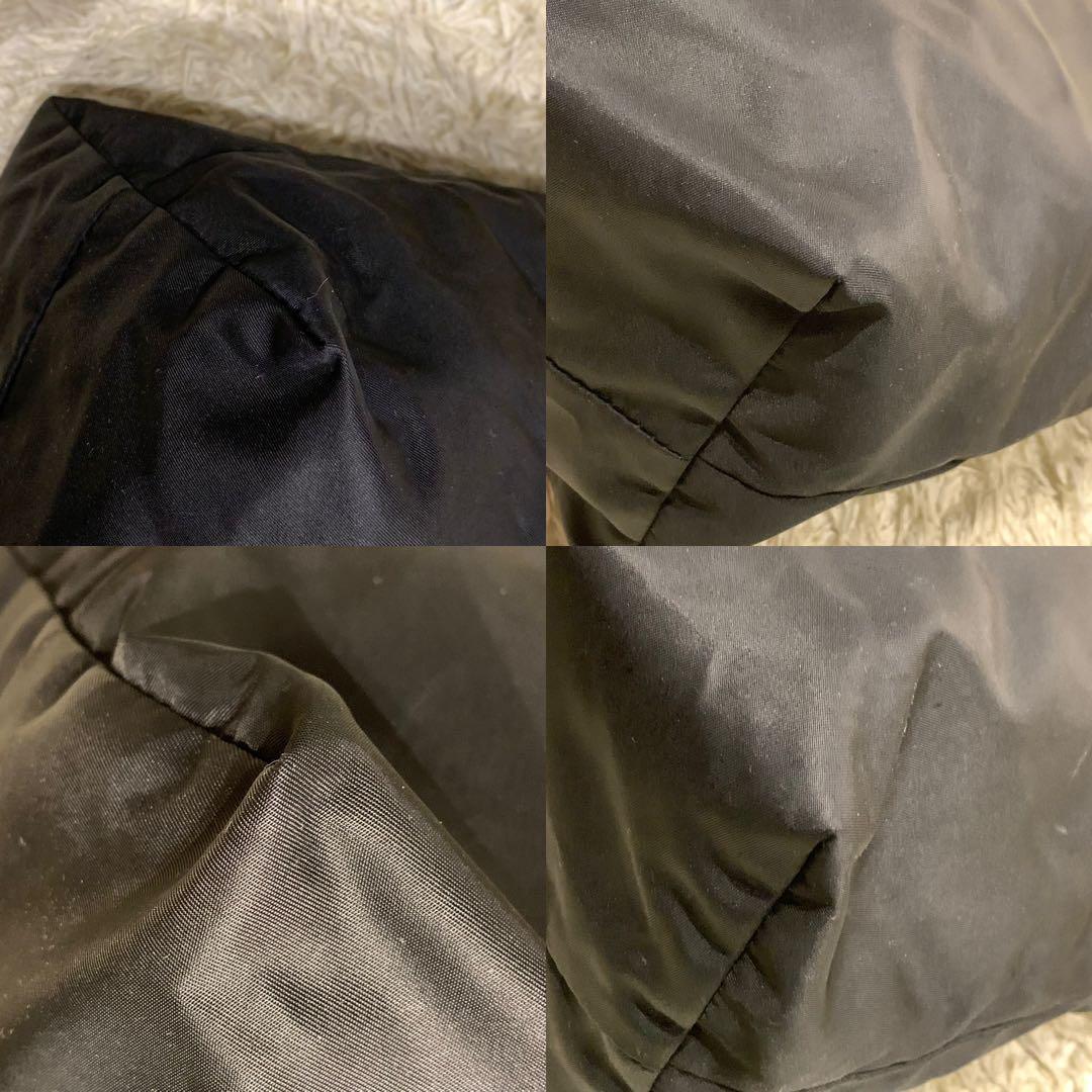 美品✨フェリージ トートバッグ 巾着 ナイロン レザー ブラック