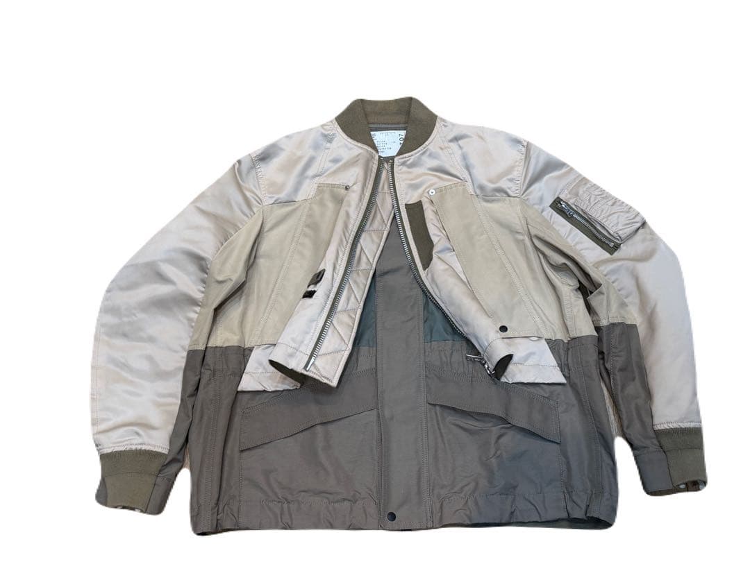 Sacai サカイ ブルゾン　ドッキング　MA-1 ジャケット　フライト