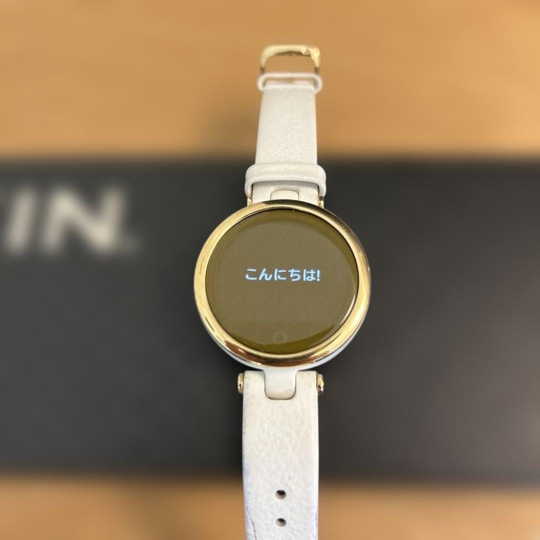 時計 GARMIN Lily Classic Leather Light Gold