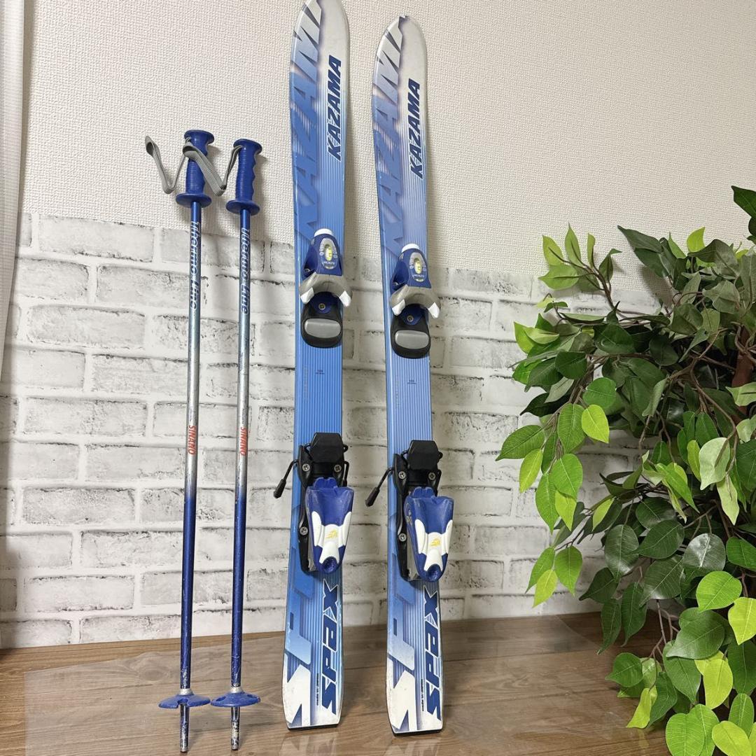 KAZAMA SPAX ジュニアスキー ストック ブーツ 4点セット 100cm