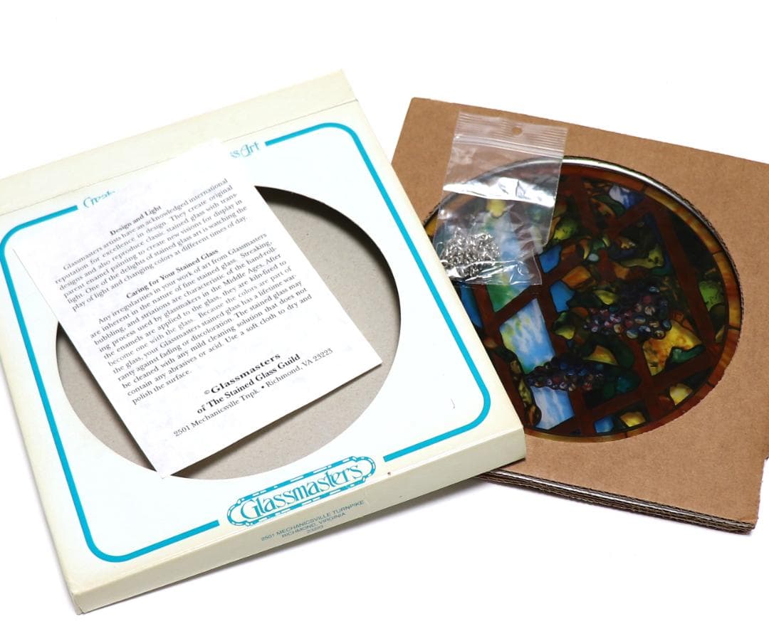 ルイス・C・ティファニー ヴィンテージステンドグラス トレリス 葡萄の木 ブドウ