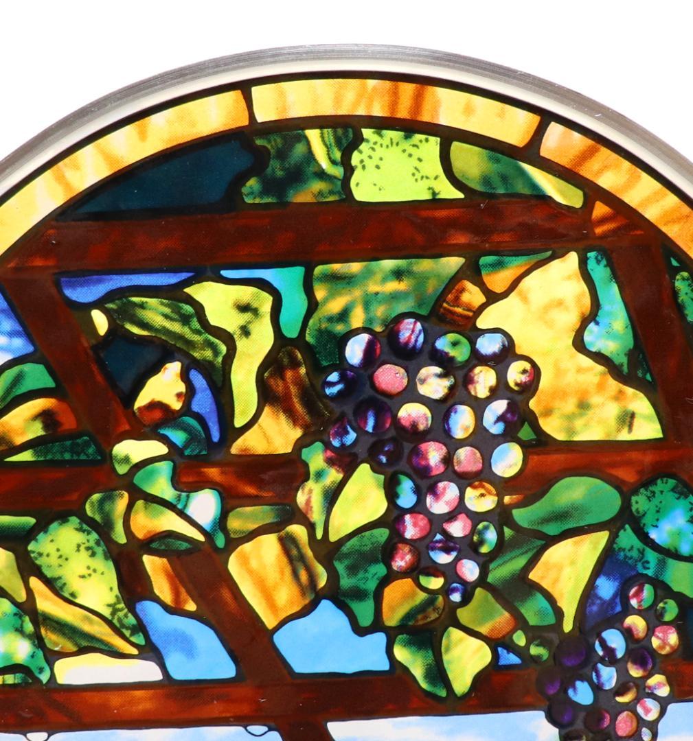 ルイス・C・ティファニー ヴィンテージステンドグラス トレリス 葡萄の木 ブドウ