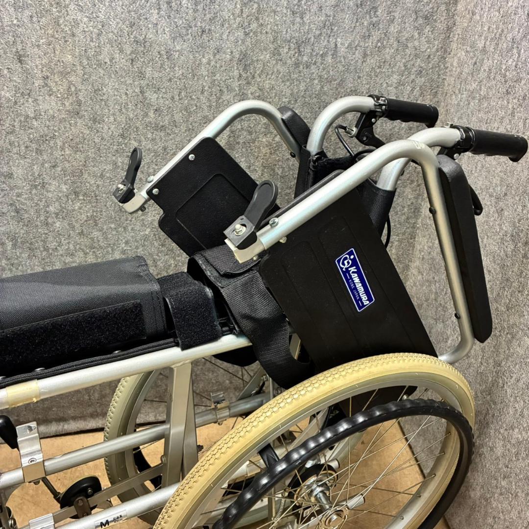 カワムラ　自走式車イス　KA822B-N3　厚クッション　　26158