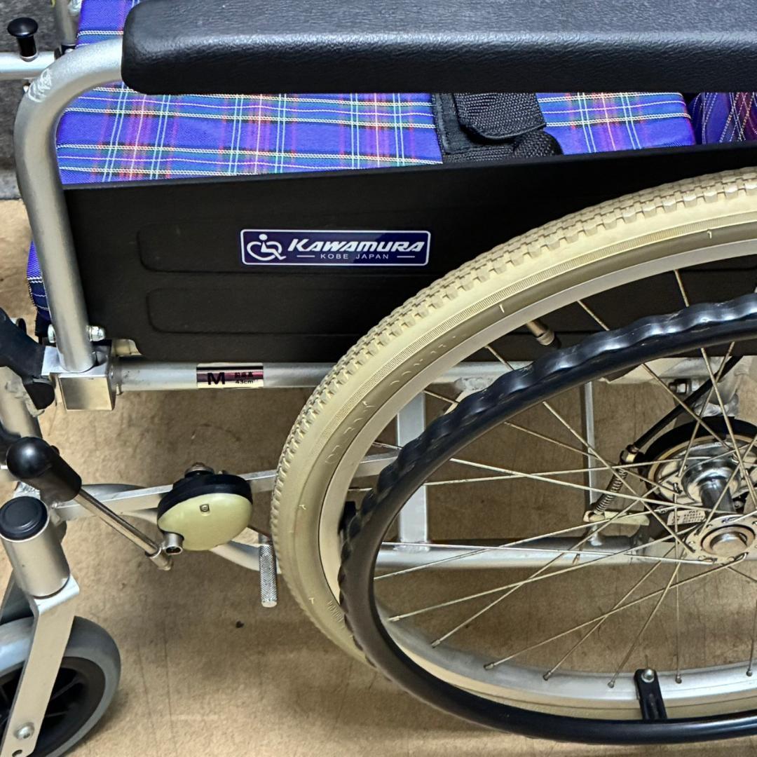 カワムラ　自走式車イス　KA822B-N3　厚クッション　　26158