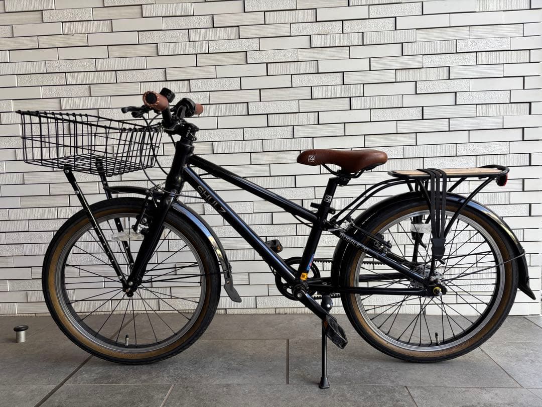 SHULZ Bubble 20 ブラック　ベルトドライブ　キッズ自転車 かご付
