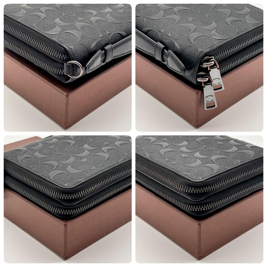 ✨大人気！レア✨ COACH 長財布 オーガナイザー ブラック クラッチバッグ