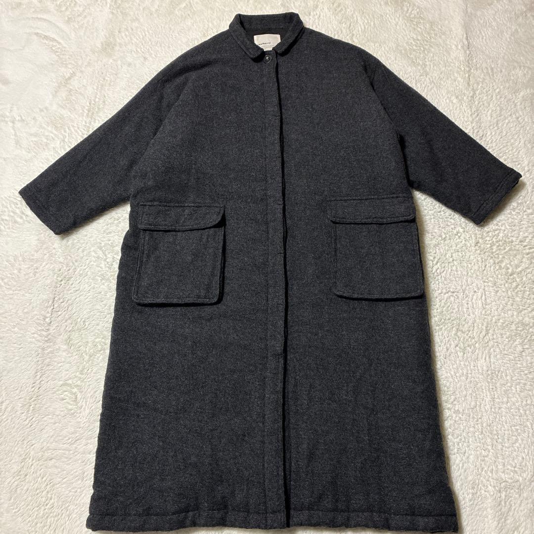 【完売品】ソウルベリー soulberry まこちゃんの着崩しコート グレー