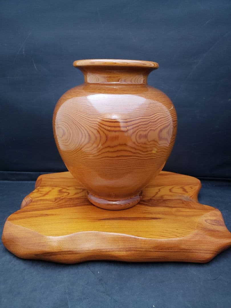 屋久杉　花器　飾り台　花瓶