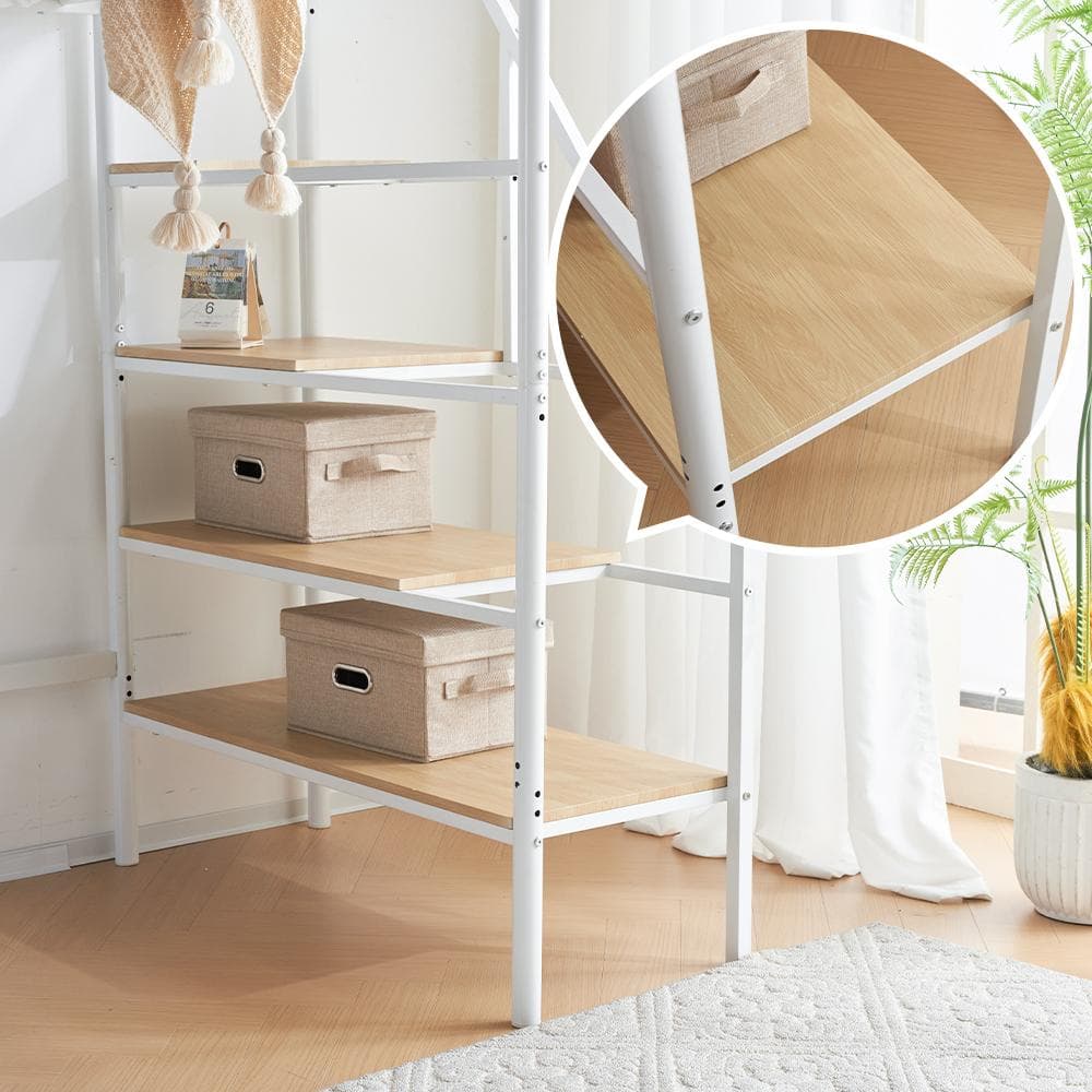 ロフトベッド（S） デスク付き　コンセント付x収納付き 耐荷重150　BLACK