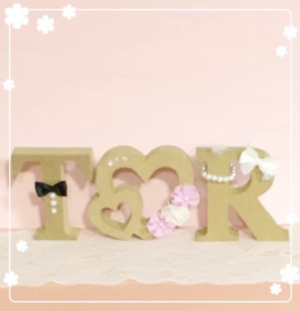 りん♡ウエディングバージョン・イニシャルオブジェ