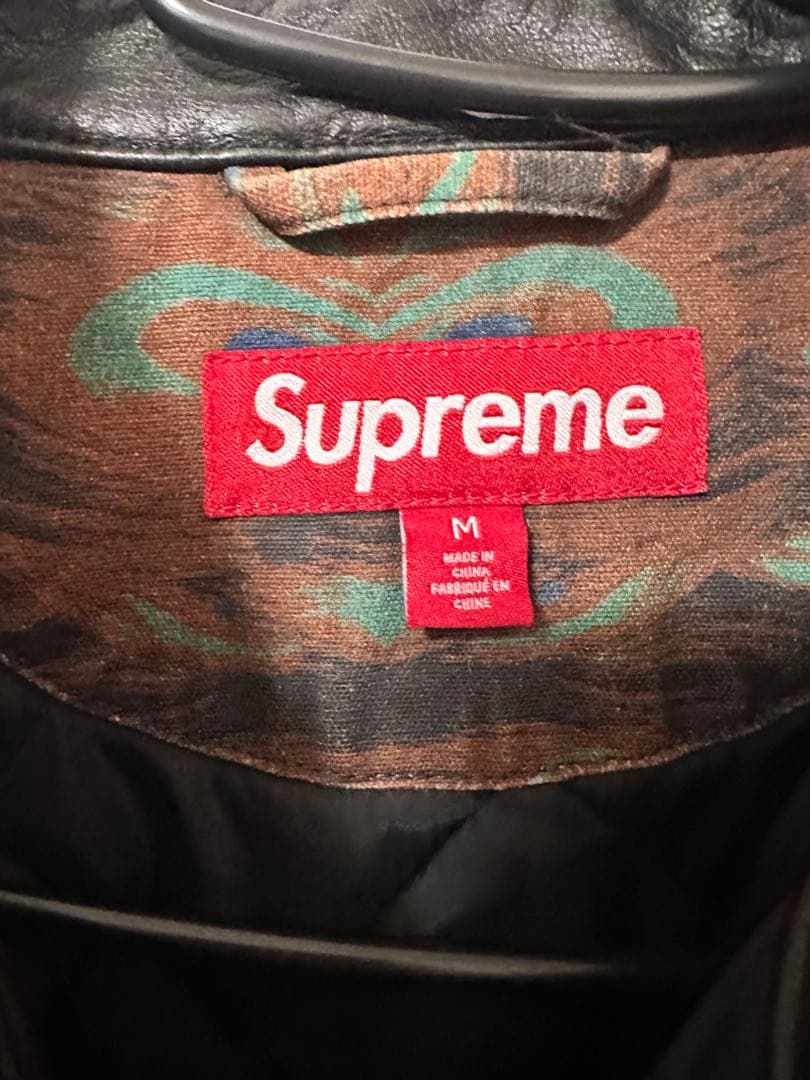 あ*様 Supreme leather color utility jacket