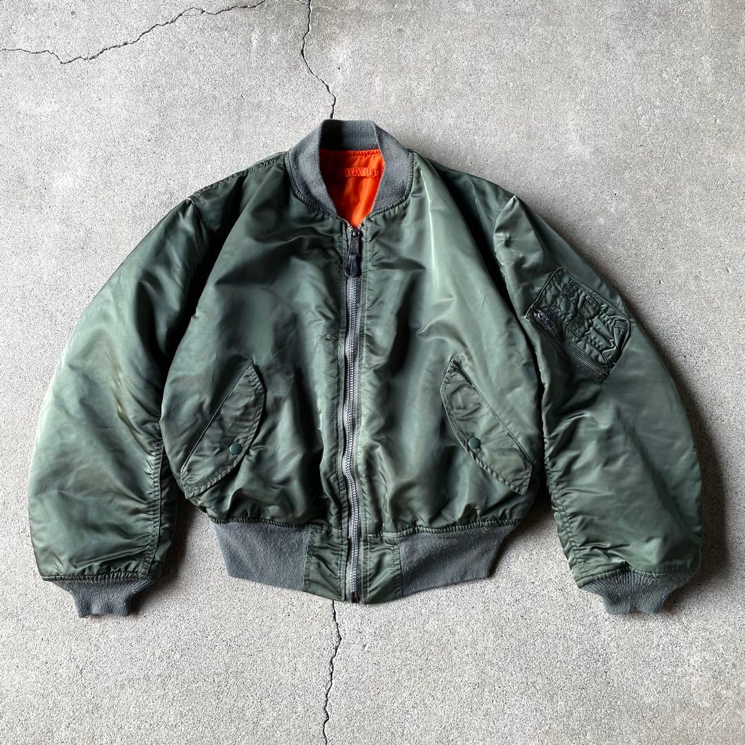 80s USA製 アルファ MA1 flight bomber jacket