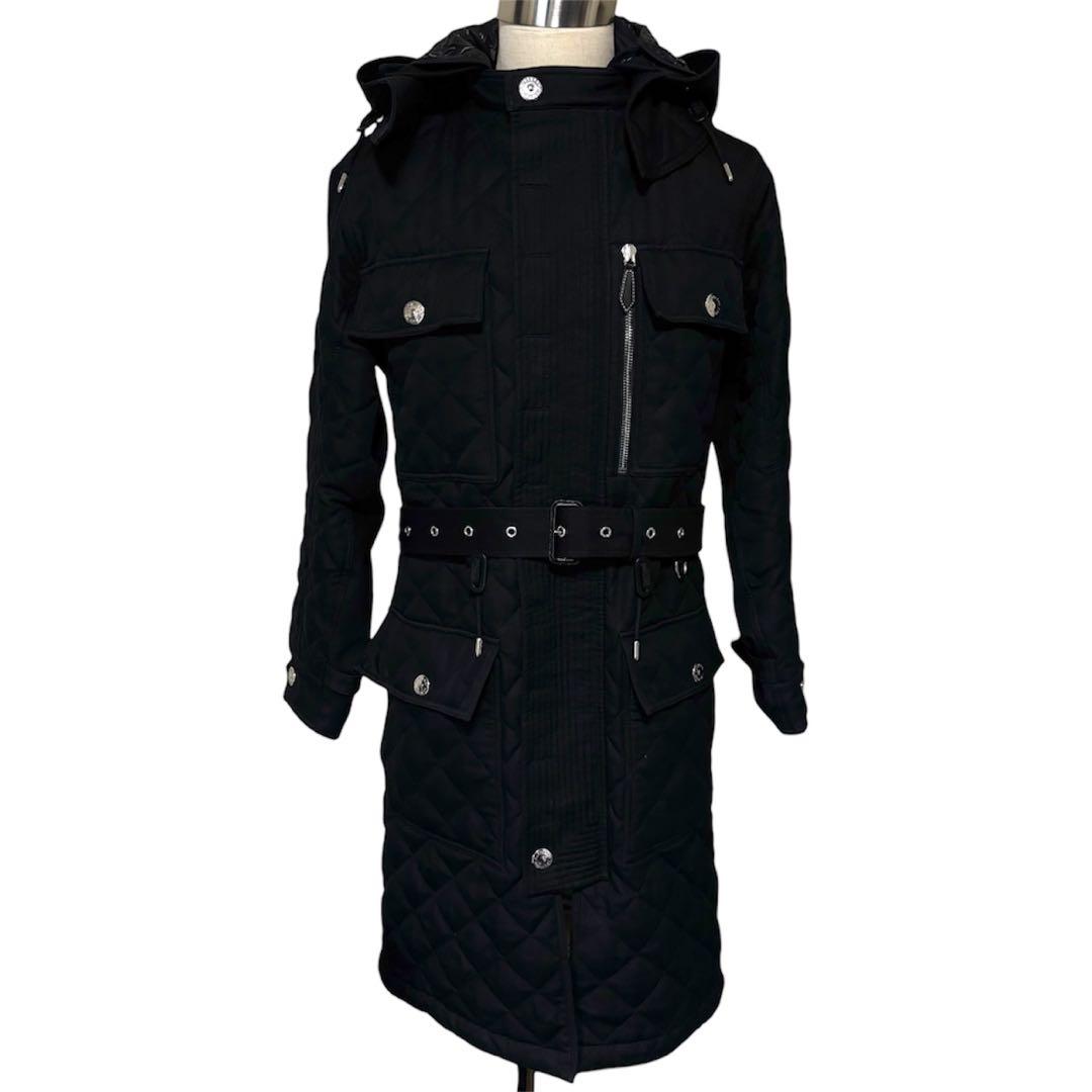 BURBERRY ティッシ期 デタッチャブル フード キルティング コート