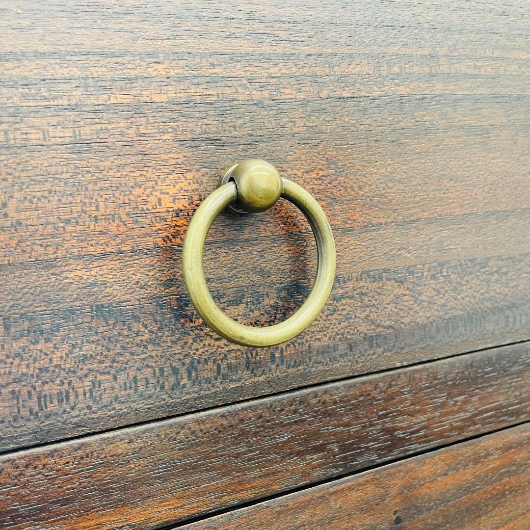 アジアン家具 チーク調 無垢風 大型サイドボード 幅187cm 高級店舗什器