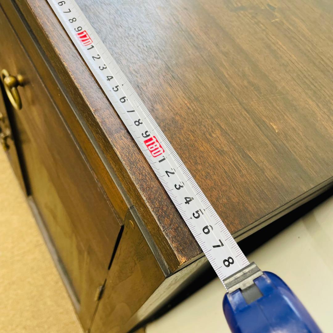 アジアン家具 チーク調 無垢風 大型サイドボード 幅187cm 高級店舗什器