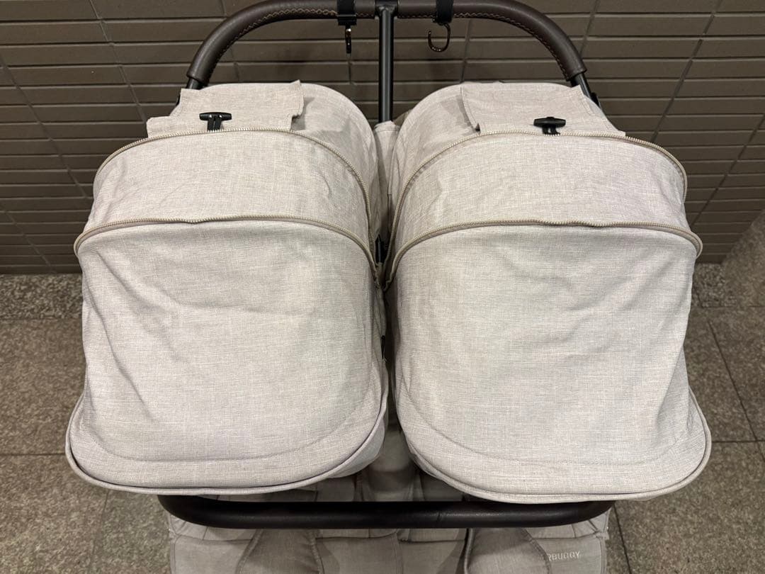 AIR BUGGY エアバギー ココダブル ベビーカー 双子 ベージュ