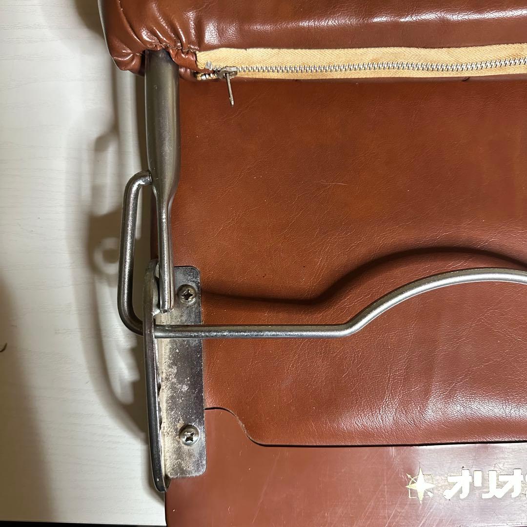 【希少！】⭐オリオン座椅子2脚セット⭐昭和レトロ 折りたたみ可能 茶ブラウン