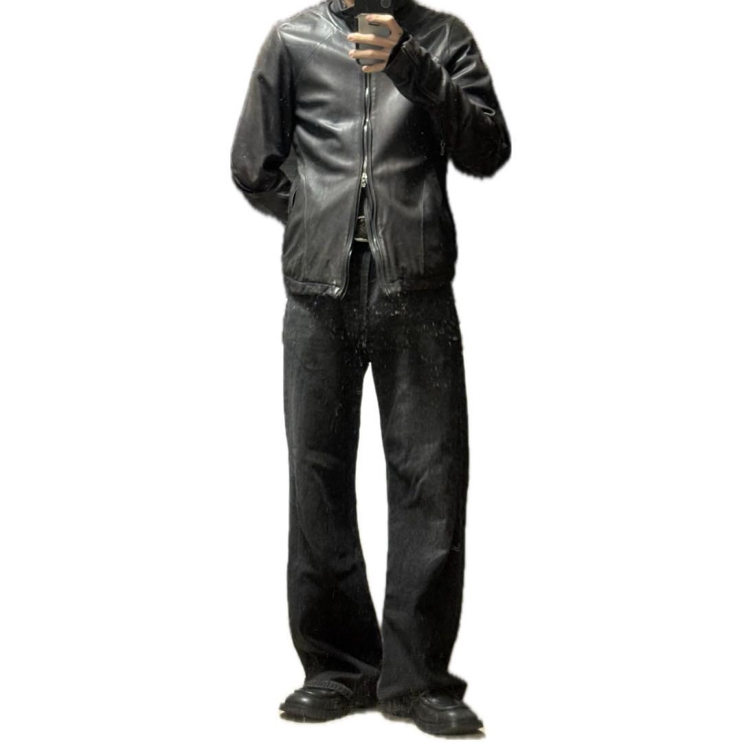 Julius レザージャケット ブラック