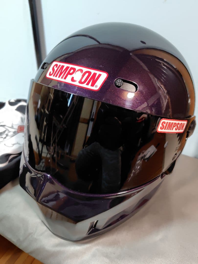 SIMSON SB13パープル フルフェイスヘルメット　サイズ58cm