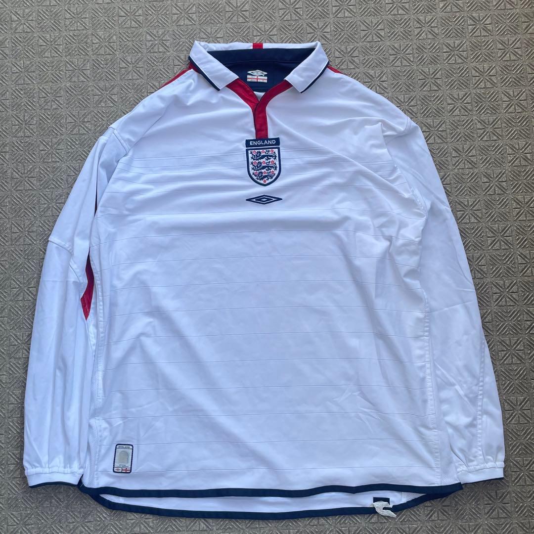 00’s UMBRO 柴田ヒカリ 在原みゆ紀 イングランド代表 サッカーシャツ