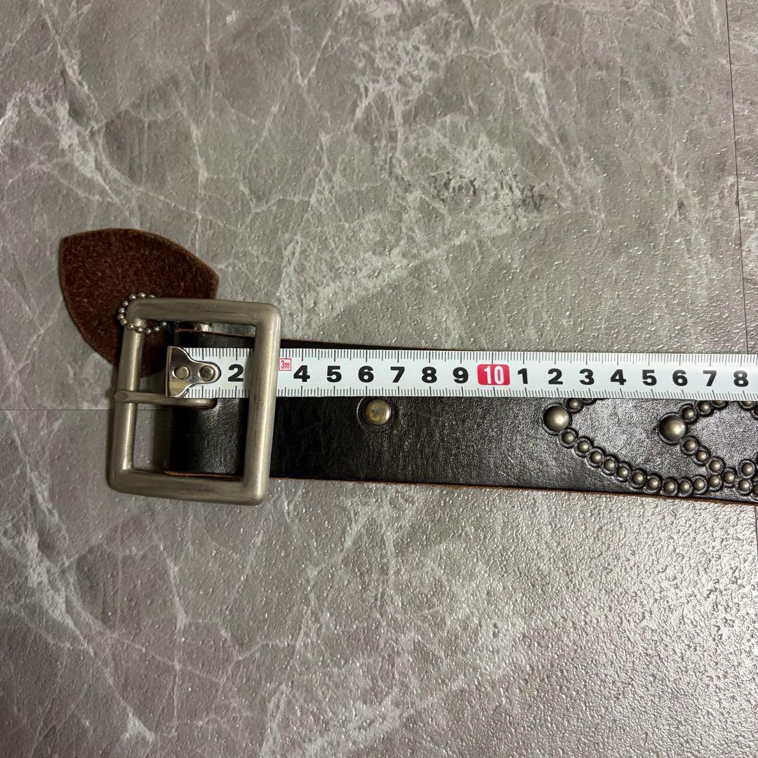 HTC ベルト　スタッズベルト　レザー　アメカジ