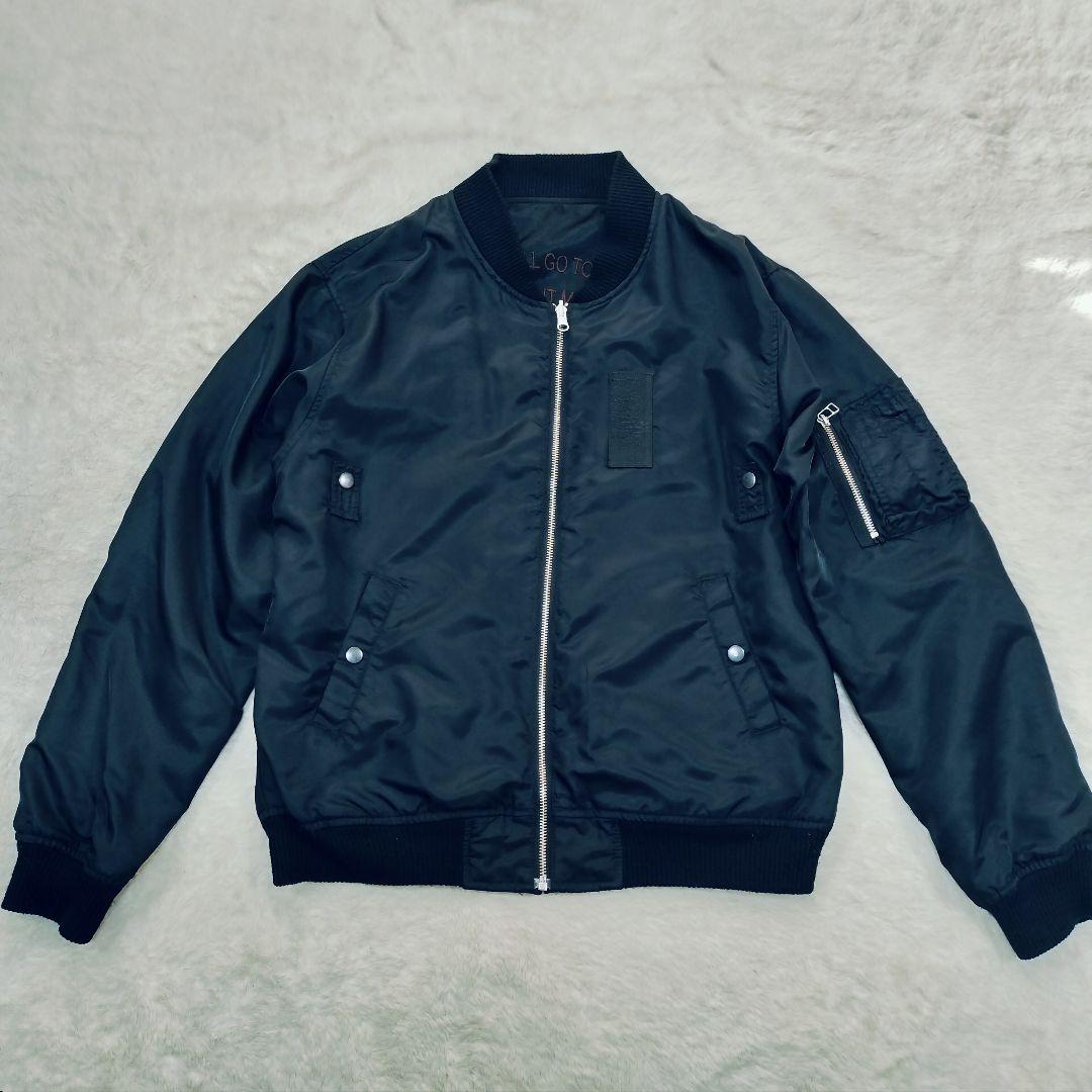 HOUSTON　ベトナムジャケット　MA-1　リバーシブル　龍　虎　刺繍　L