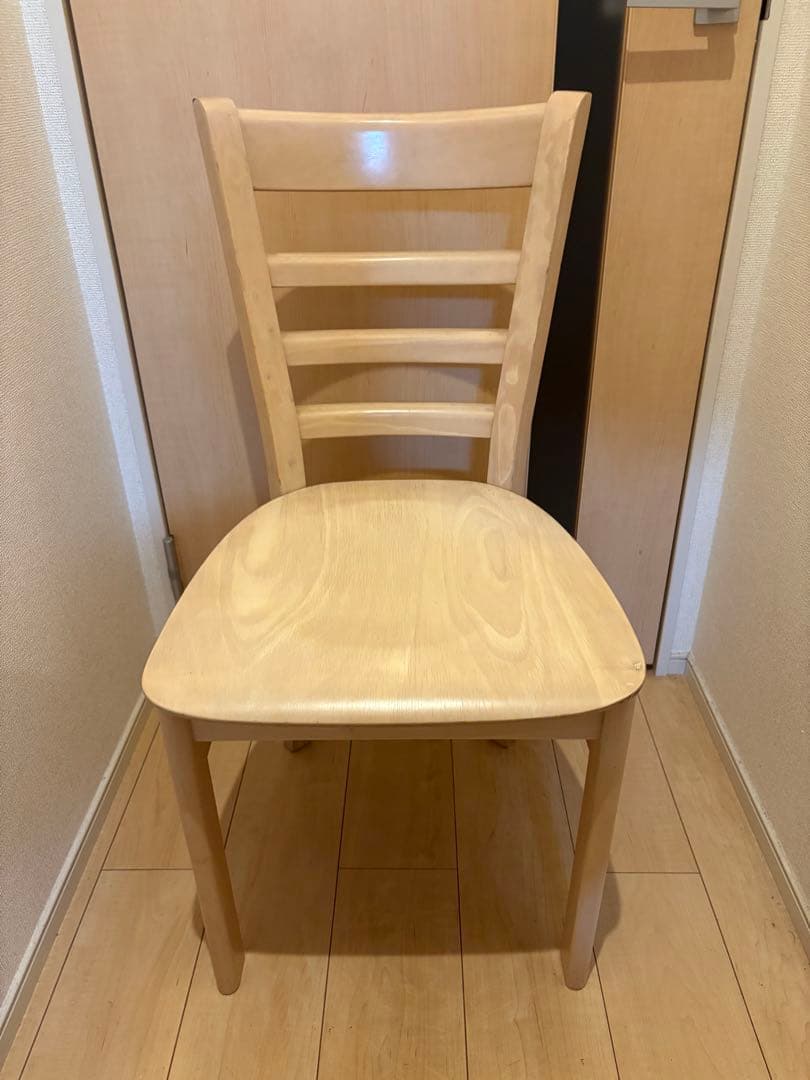 フレンチカントリー　ダイニングチェア　アイボリー 北欧ラダーバック　アンティーク