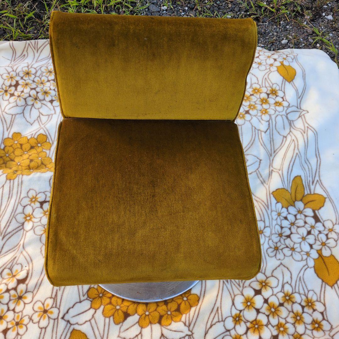 昭和レトロ モケット 1人掛け チェア③+④ソファベルベット ポップ カリモク