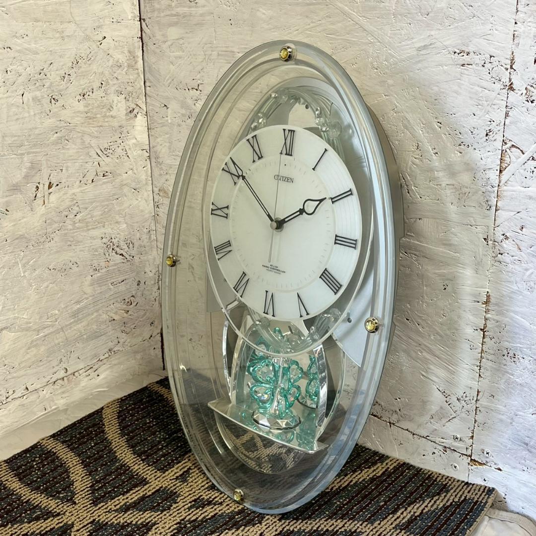 CITIZEN シチズン 電波掛時計 4MN438-0 メロディ時計 A1072