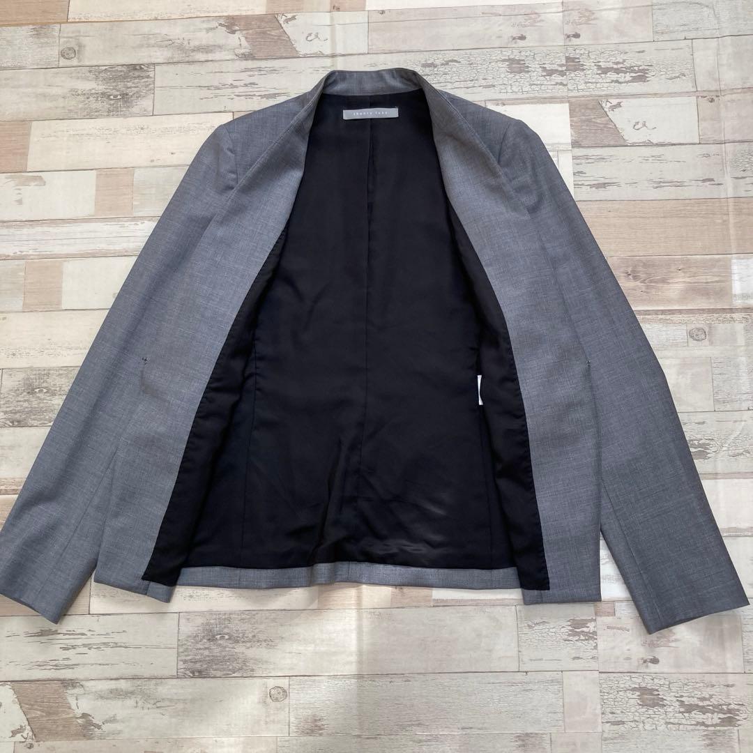 【美品】theory luxe ノーカラーパンツスーツ上下大きいサイズ40〜42