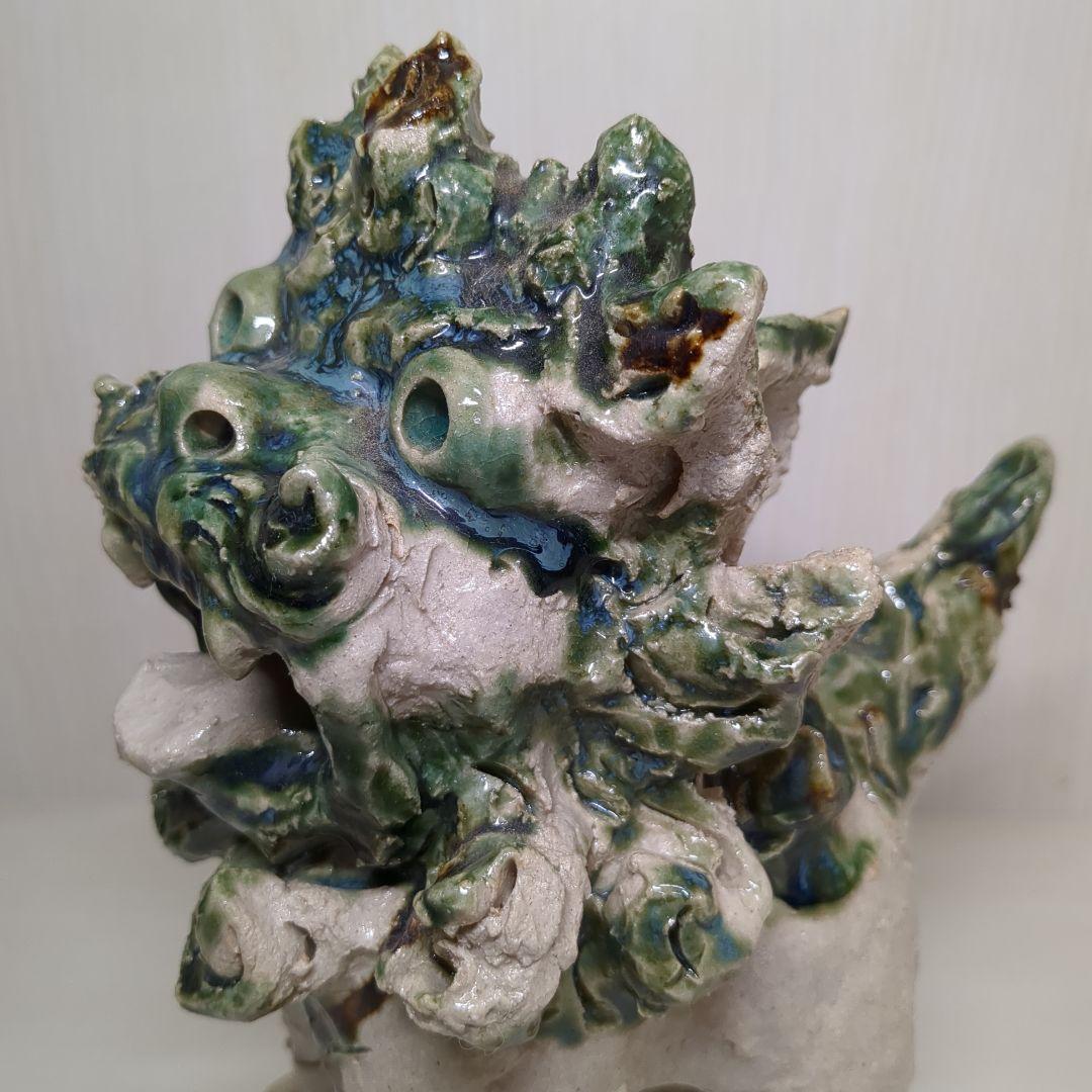 やちむん　手造り　ペア　シーサー　獅子　魔除け　縁起物