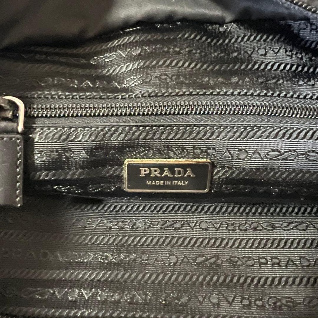 PRADA トートバッグ 三角ロゴ A4 ナイロン 黒 BR3255 カード