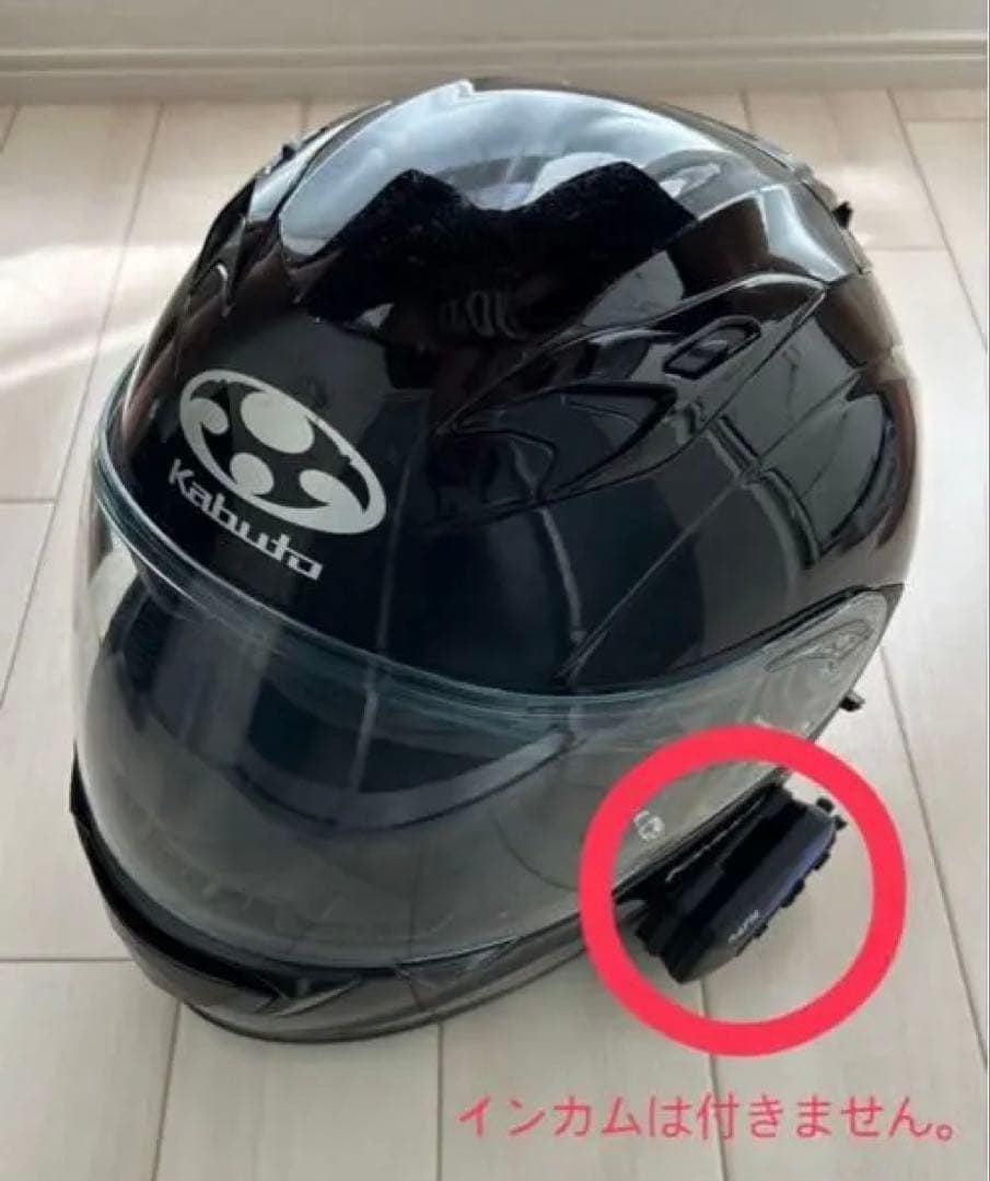 Lサイズ Kabuto ブラック カムイ3 ミラーシールド付