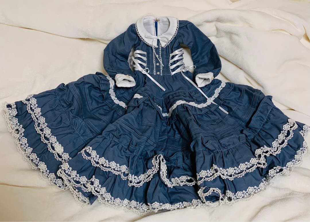 SD スーパードルフィー ワンオフ ドレスセット　くすみブルー