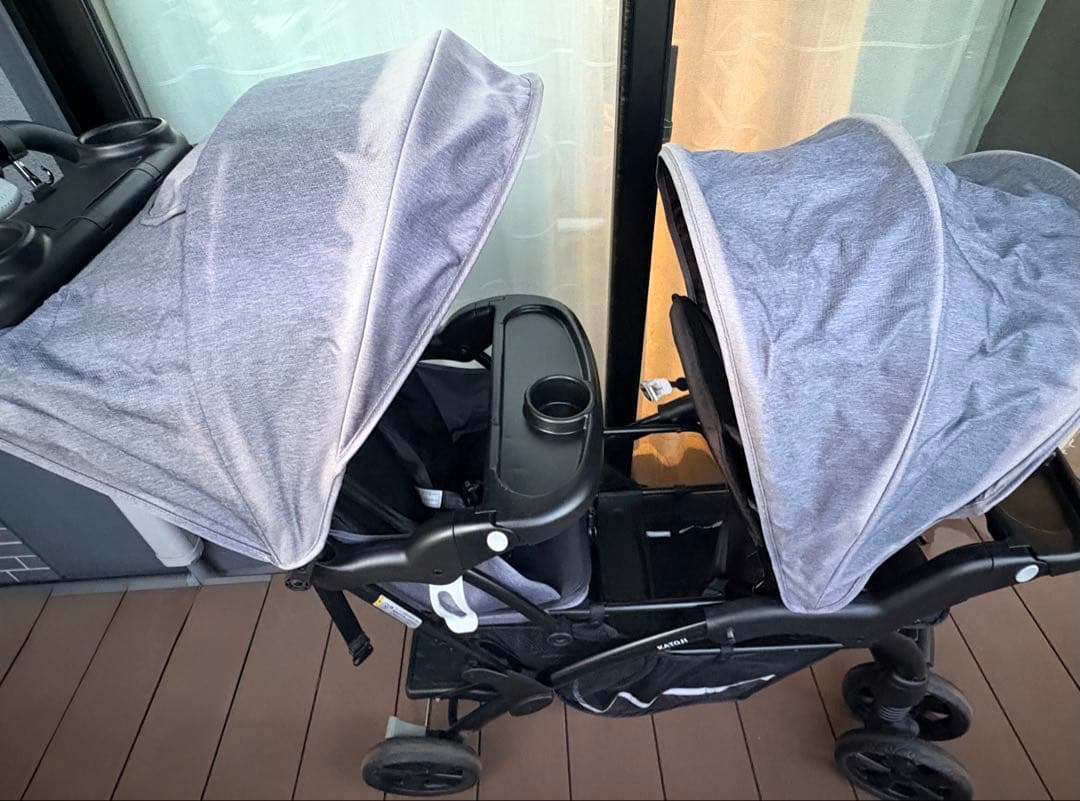 KATOJI カトージ 二人乗りベビーカー 二人でゴーDX